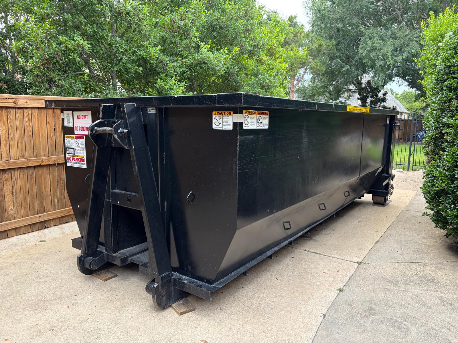Roll-off dumpster rental delivery in Haltom City, TX